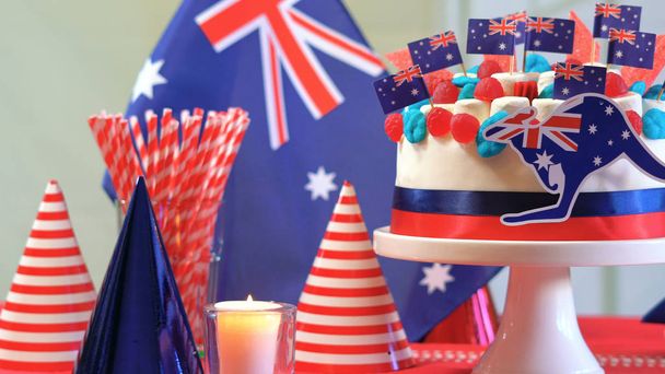 Australian celebration party table with showstopper cake - Photo, Image