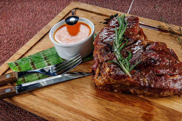 Grilled pork meat steak fille. - Photo, Image