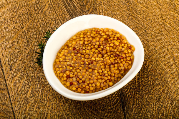 Dijon mustard sauce in bowl - Photo, Image