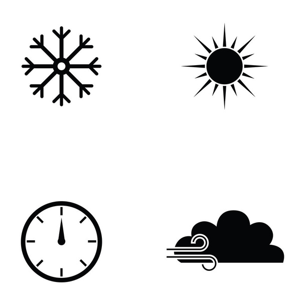 Hava durumu Icon set - Vektör, Görsel