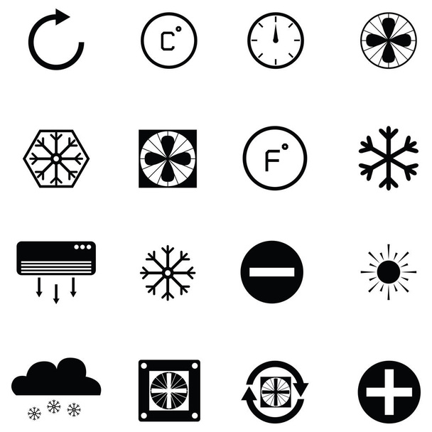 set di icone di aria condizionata
 - Vettoriali, immagini