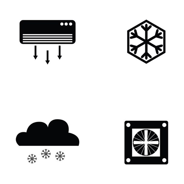 air condition icon set - Vector, Image