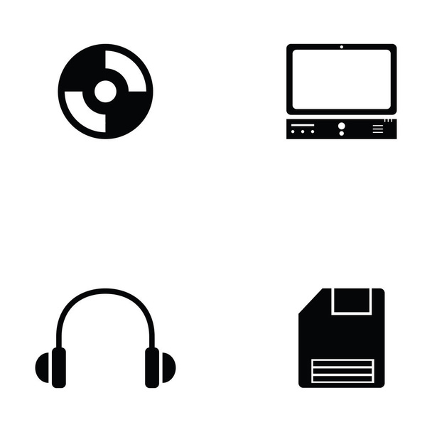 the computer icon set - ベクター画像