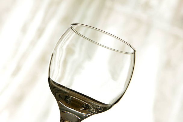 elegant empty glass close-up - Fotó, kép