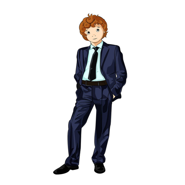 Hombre de negocios niño
 - Vector, imagen