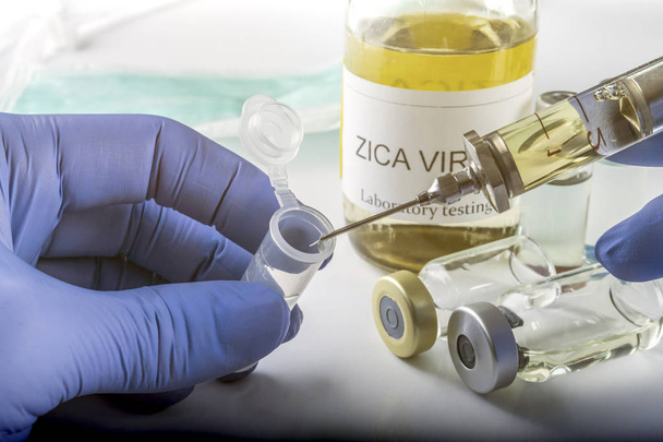 Tests zur Erforschung des zika-Tests, Image-Konzepte - Foto, Bild