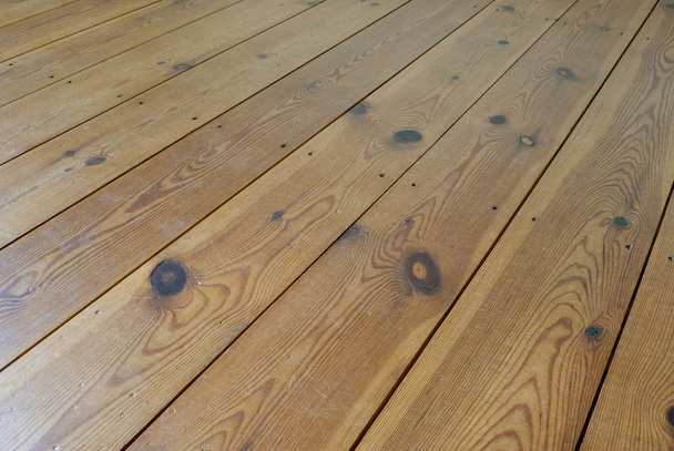 Brown wooden terrace floor - Photo, Image