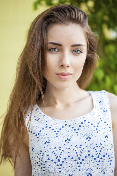 Portrait of beautiful young woman  - Fotó, kép