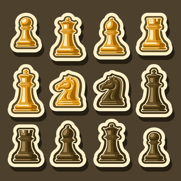 Vector set of Chess Pieces - Vector, Image