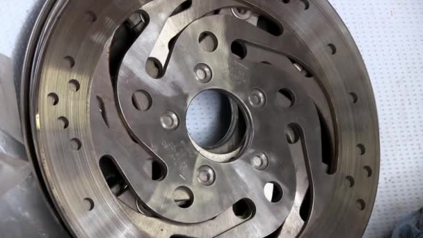 brake pads for motorcycle brakes - Footage, Video