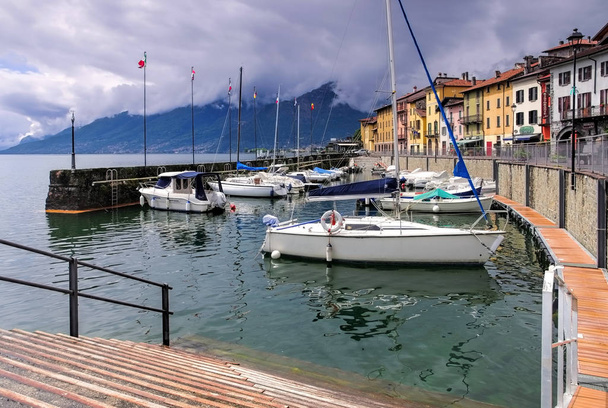Domaso Harbour Lake Como, Lombardy - Photo, Image