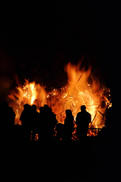 Walpurgis-éj máglya tűz - Fotó, kép