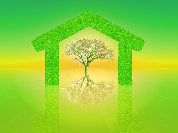 Concepto de hogar verde
 - Foto, Imagen
