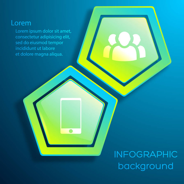 Web Infographic Business Concept - Вектор,изображение