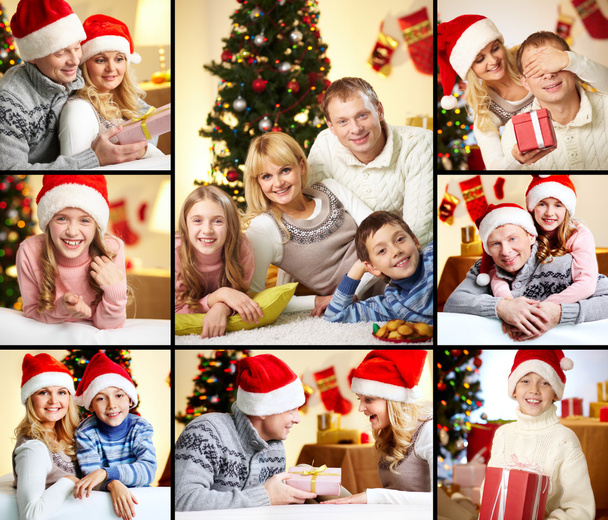 Familia en Navidad
 - Foto, imagen