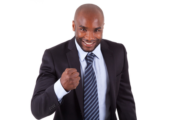 African American business man clenched fist - Фото, зображення
