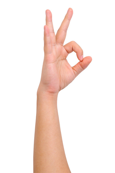 menschliches Okay Handzeichen - Foto, Bild
