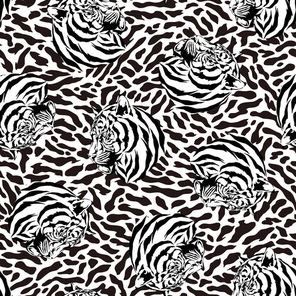 Pattern of the tiger - Vektor, Bild