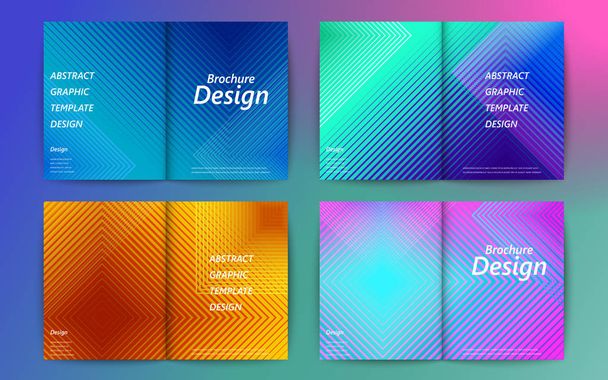 Set of abstract brochure design - Vecteur, image