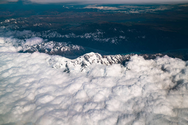 Luchtfoto van Mt Cook, Nieuw-Zeeland - Foto, afbeelding