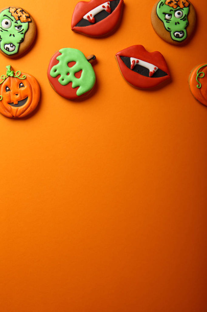 Halloween cookies background - Foto, Imagen