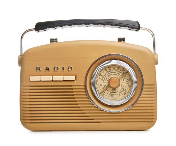 Radio receiver on white   - Φωτογραφία, εικόνα
