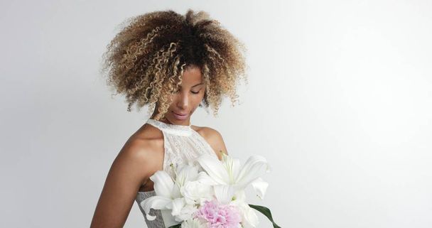black mixed race bride - Photo, Image