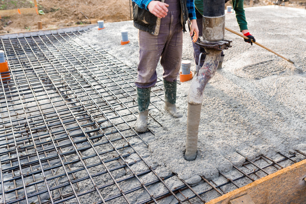 Наливка бетонной плиты
 - Фото, изображение