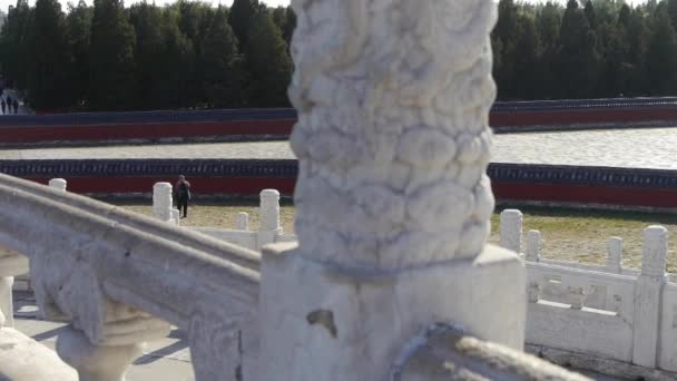 Beijing altar de adoración, arquitectura antigua real de China. - Metraje, vídeo