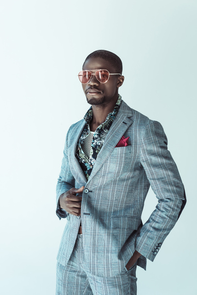african american man in fashionable suit - Φωτογραφία, εικόνα