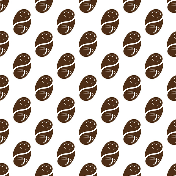 coffee pattern, seamless pattern design for coffee shop - Vector, Image