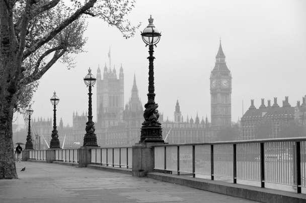 Big Ben & Chambres du Parlement, n & b photo
 - Photo, image