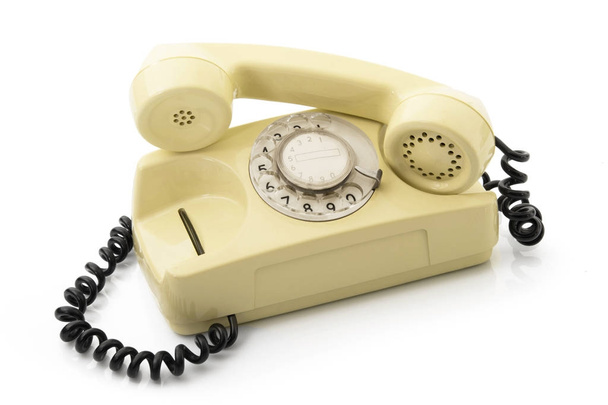 παρωχημένες τηλέφωνο σε λευκό φόντο - Φωτογραφία, εικόνα