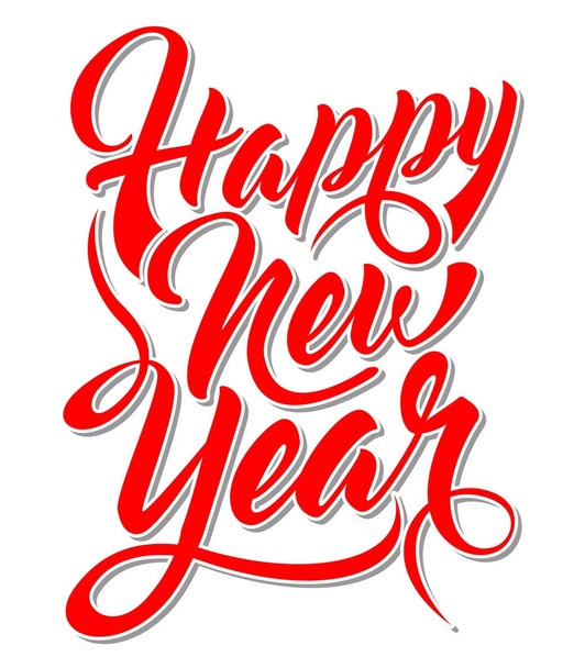 Inscription Happy New Year - Vector, Imagen