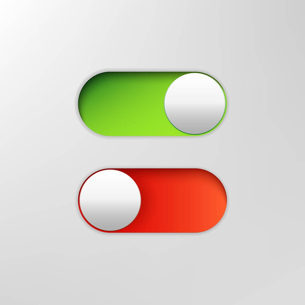 Phone switch icon. On off toggle for design applications. Phone slider bar. - 写真・画像