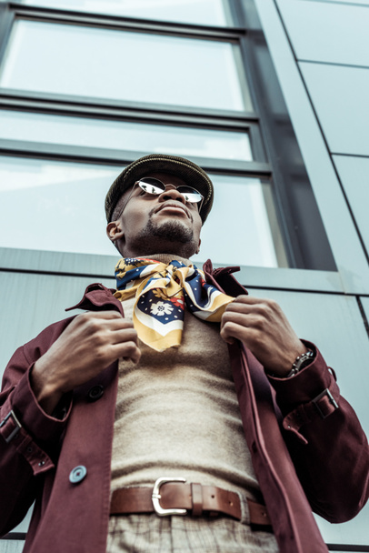 african american man in stylish clothes - 写真・画像