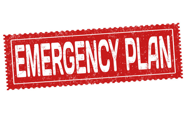 Panneau ou timbre du plan d'urgence
 - Vecteur, image