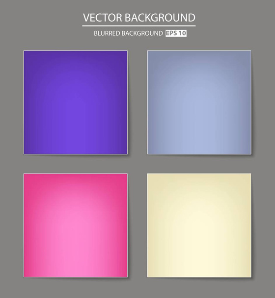 multicolored blurred background set. - Vektor, obrázek