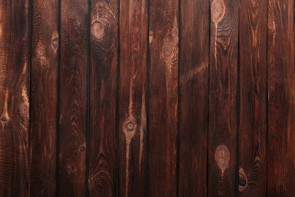 Texture of boards of dark old brown wood - Φωτογραφία, εικόνα