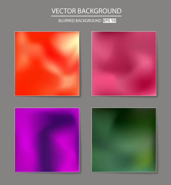 multicolored blurred background set. - Vektori, kuva