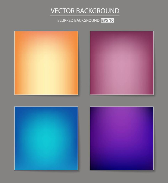 multicolored blurred background set. - Vektor, kép