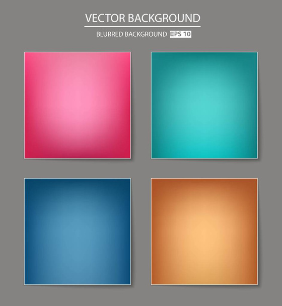 multicolored blurred background set. - Vector, imagen