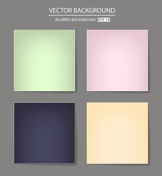 multicolored blurred background set. - Vector, Image