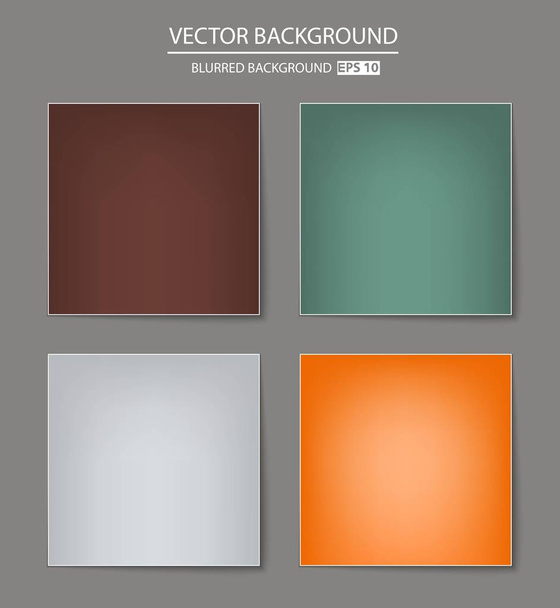 Abstract Creative concept vector multicolored blurred background set. For Web and Mobile Applications, art illustration template design, business infographic and social media, modern decoration - Vector, imagen