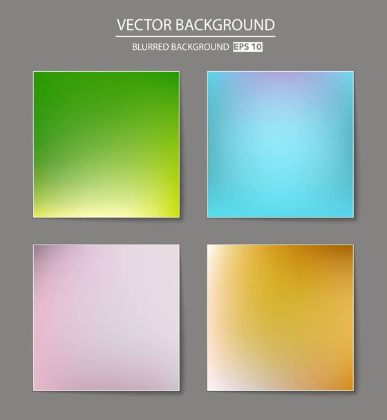 multicolored blurred background set. - Vektör, Görsel