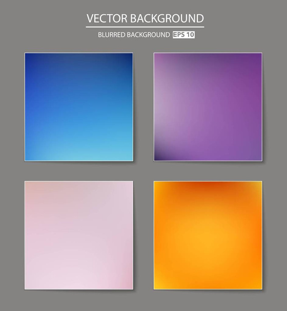 multicolored blurred background set. - Vektor, obrázek