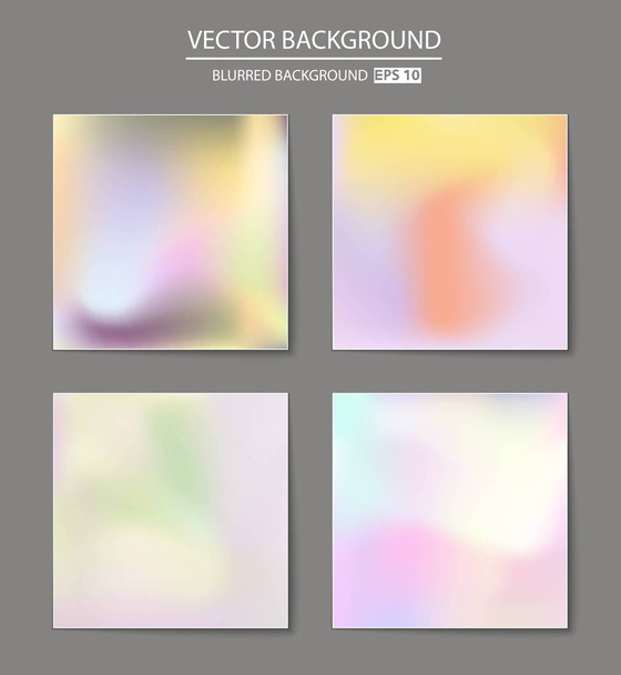 multicolored blurred background set. - Vektor, Bild