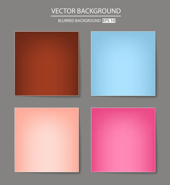 multicolored blurred background set. - Vector, Image