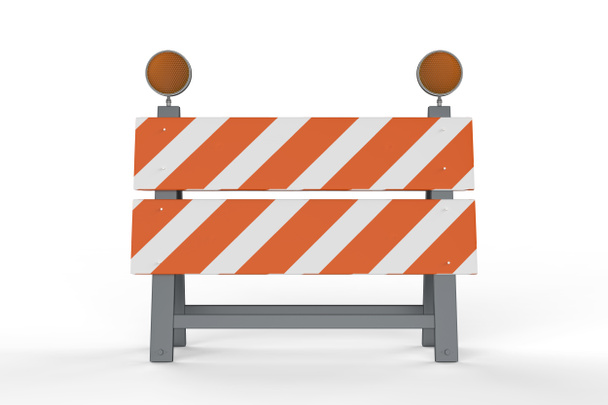 barrera de construcción o bloqueo de carreteras
  - Foto, Imagen