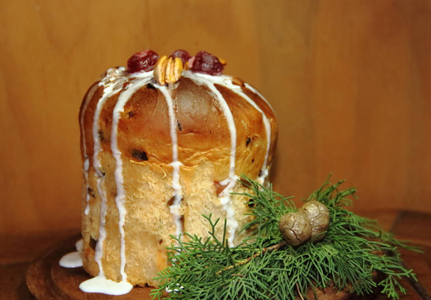 mesa de navidad pan dulce
 - Foto, Imagen